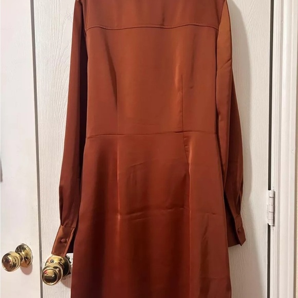 Banana Republic Long Sleeve Dress in Rust Orange - Picture 2 of 4
